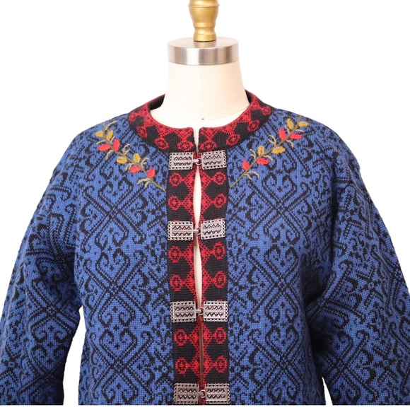 Christiania Norwegian New Wool Cardigan Sweater - Picture 5 of 9